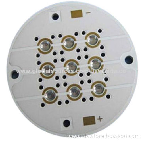 Aluminum LED PCBs with white solder mask